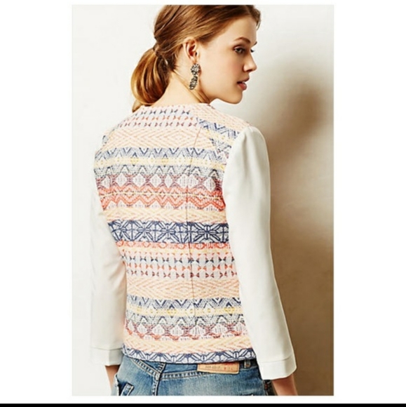 Anthropologie CARTONNIER Moto Jacket Teodora Zipp - Picture 2 of 10